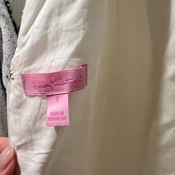 Lily Pulitzer Madden Jumbo Petal Eyelet Pattern Dress - NWT - Size 2 - Picture 5 of 5